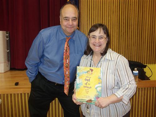 Alan Katz with Mrs. Conger 