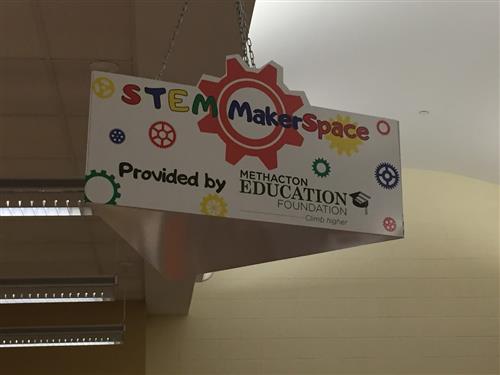 Maker Space Provided by Methacton Education Foundation 